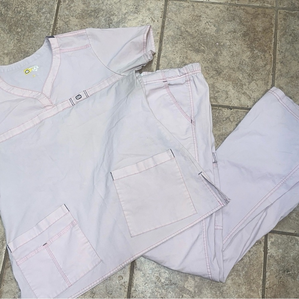 Light Pink Scrub Set